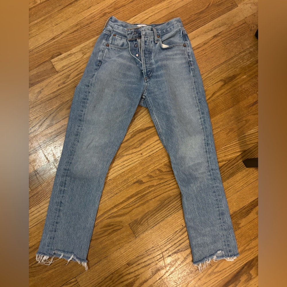 AGOLDE Riley Jean with Frayed Hem